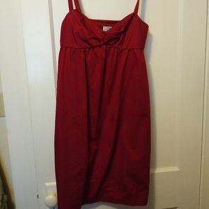 Ann Taylor Loft Red Strappy Dress